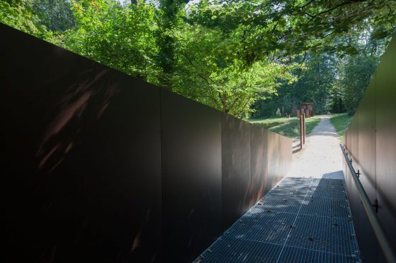 france, region haute normandie, eure, aizier, ancienne leproserie, chapelle saint thomas, sentier d'interpretation inauguré en 2014,